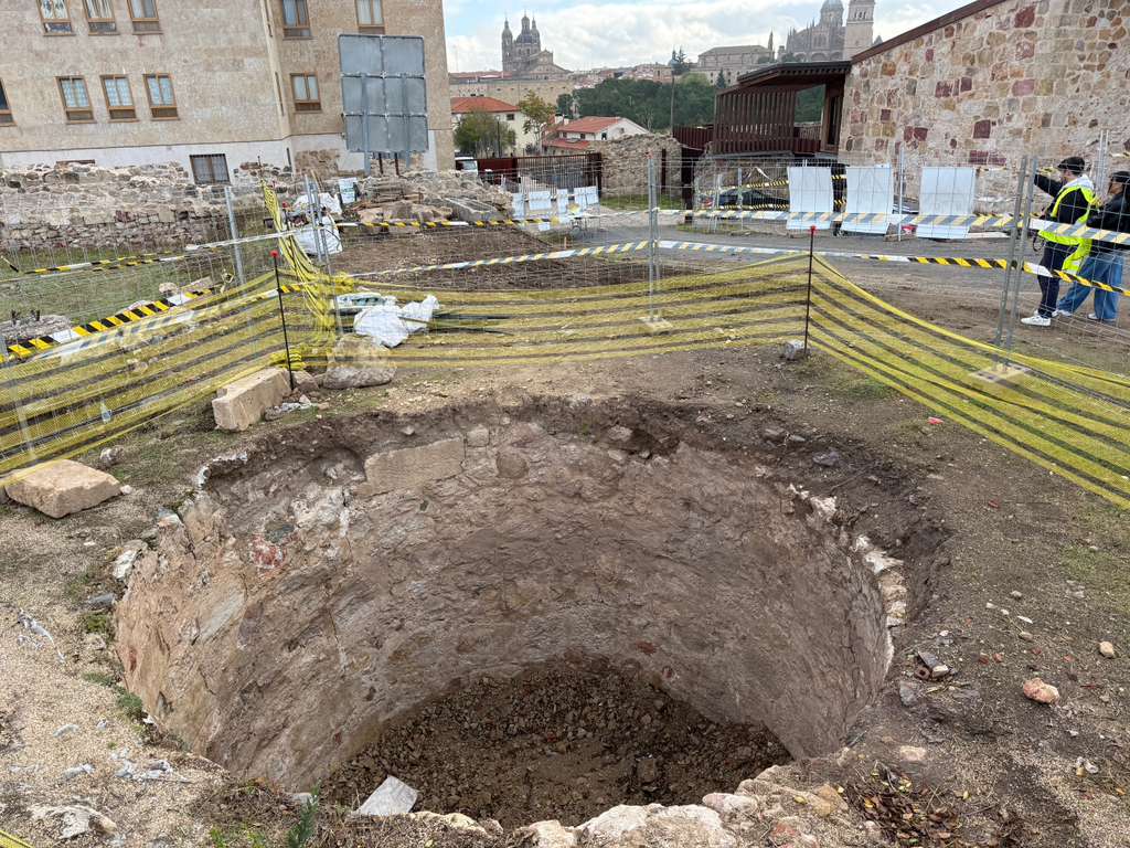 Estructura de un pozo de nieve hallado en el Cerro de San Vicente de Salamanca