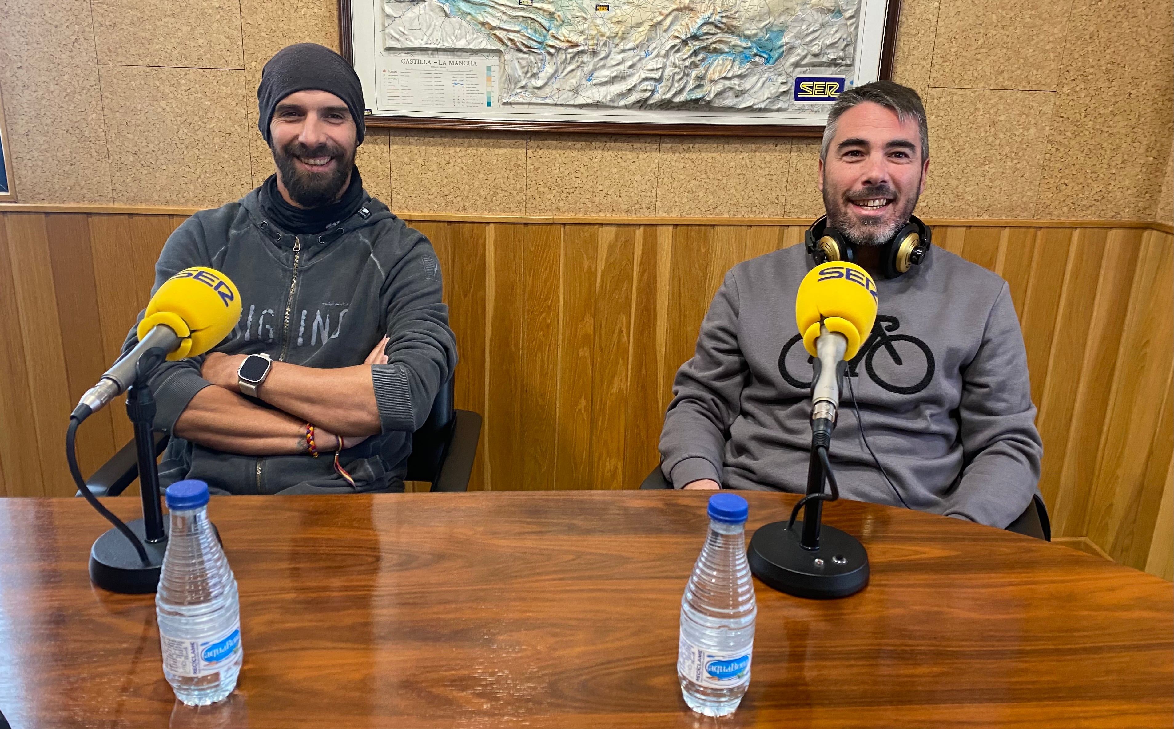 Carlos Sevilla y Sergio Blamco, miembros de Cuenca en Bici.