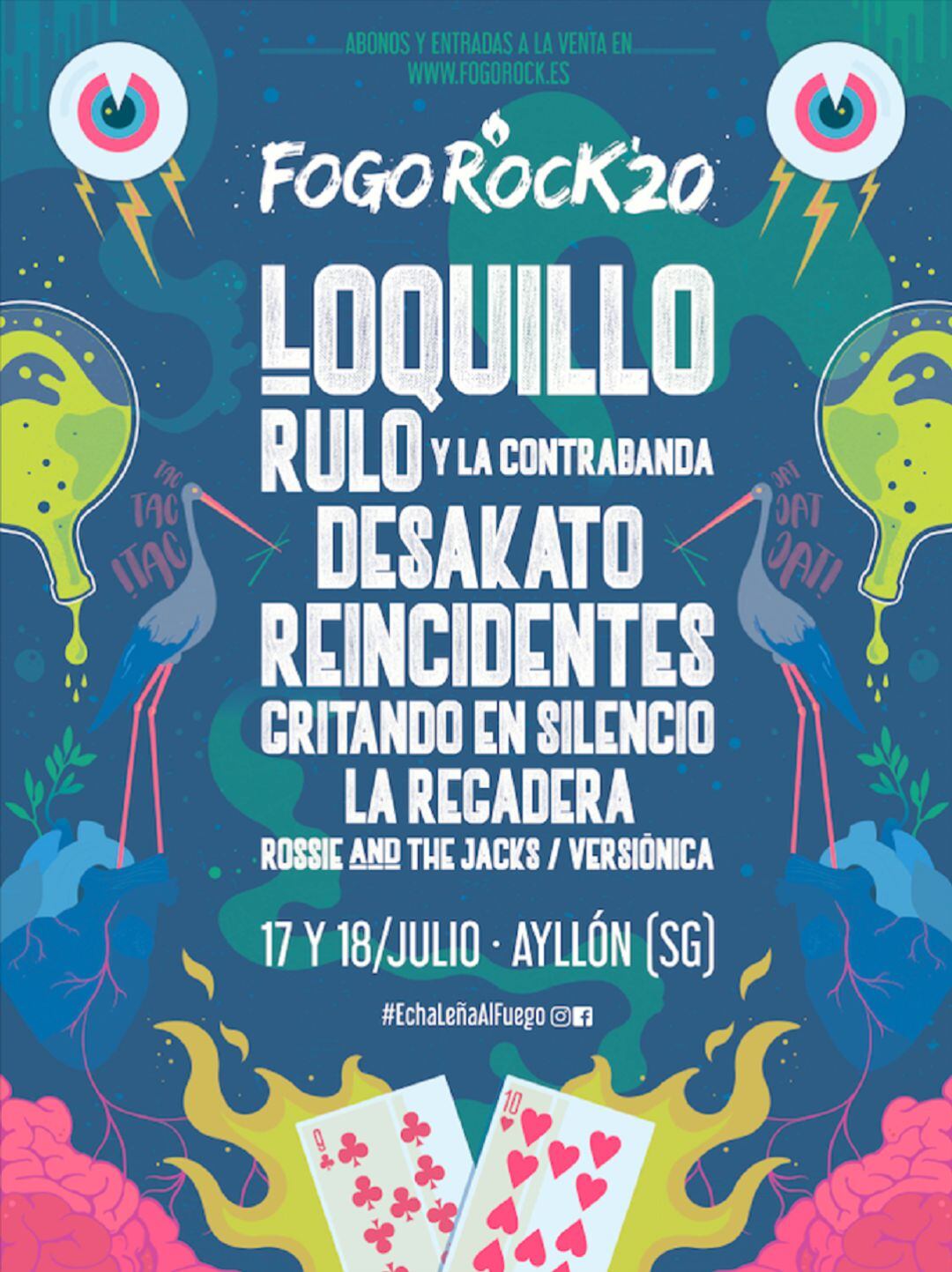 Cartel Fogo rock de Ayllón