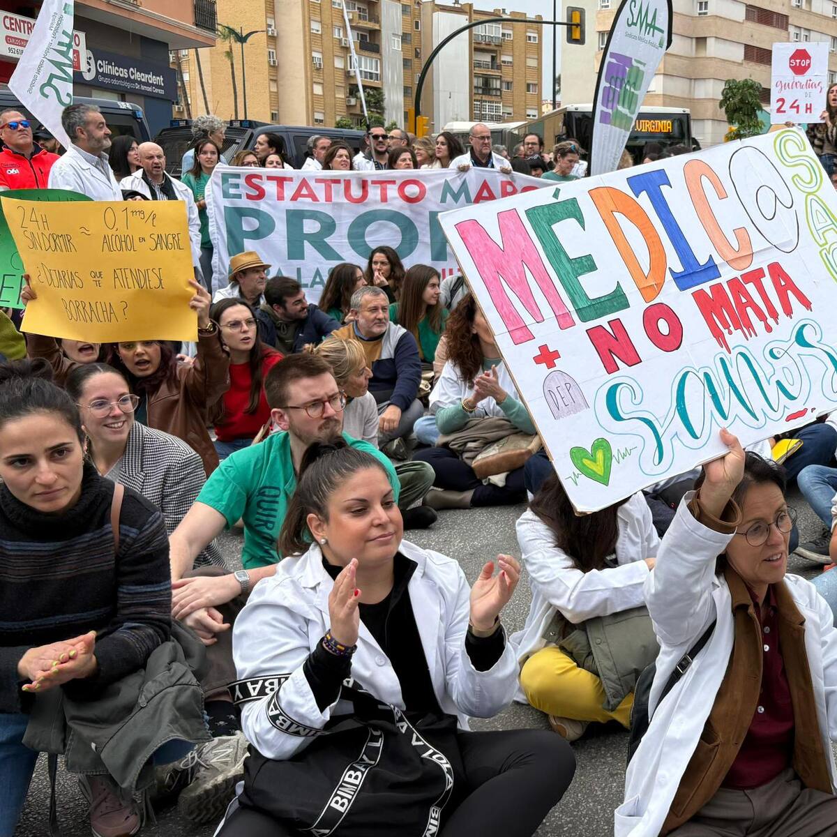 Los 5.700 médicos de Málaga convocados a partir de este lunes a una semana de huelga para rechazar el Estatuto Marco