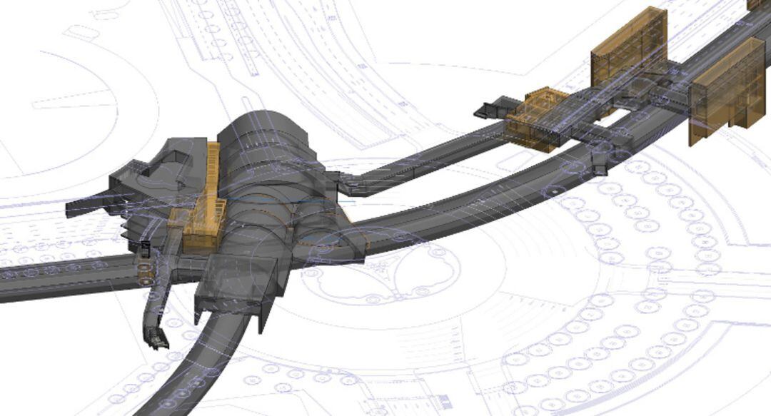 Plànol de l'intercanviador de plaça Espanya