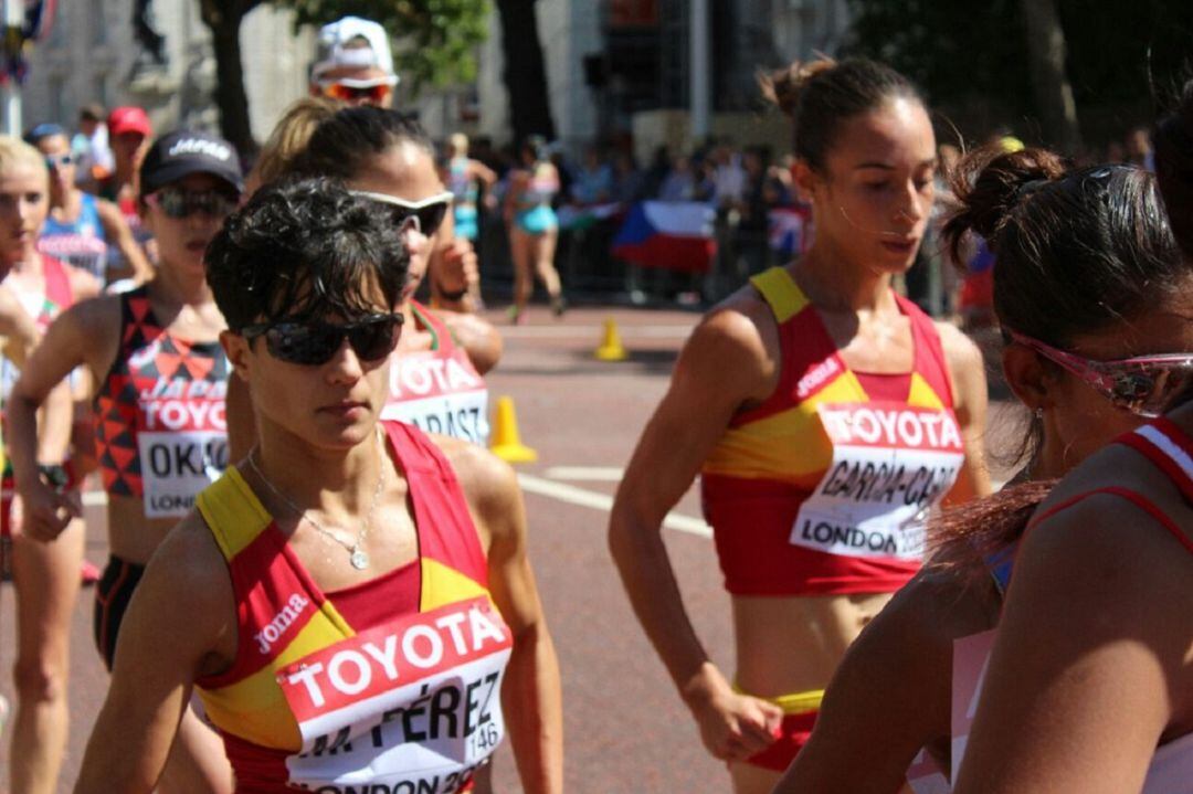 La marchadora María Pérez campeona de España de 10 kilómetros marcha.