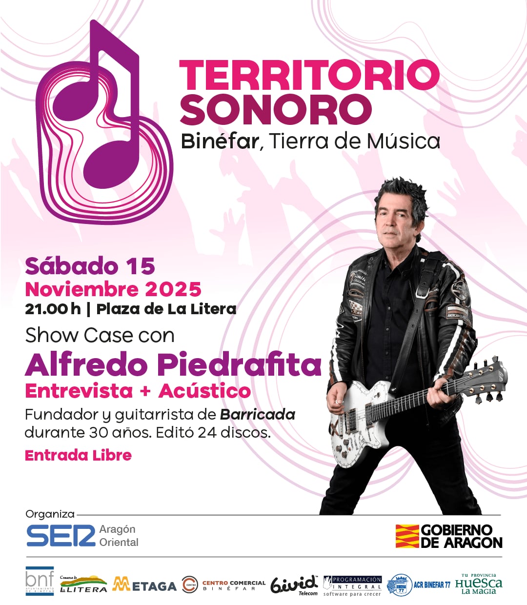 Programación de Territorio Sonoro el Sábado día 15