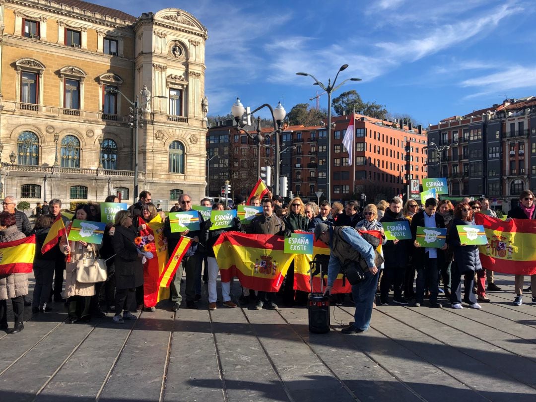Concentración de VOX en Bilbao