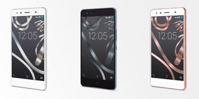 Los tres modelos de BQ Aquaris X5 Plus.