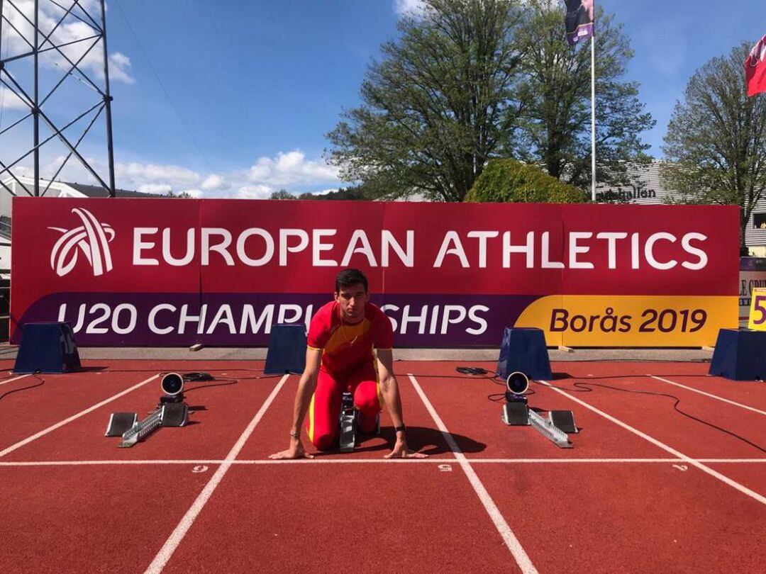 Quique Llopis, entrenando en el país escandinavo. 