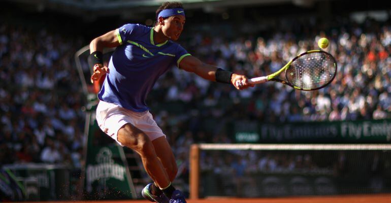 Rafa Nadal, durante el encuentro de semifinales ante Thiem