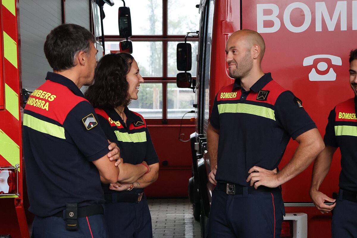 Alguns dels bombers que es van desplaçar a Astúries.