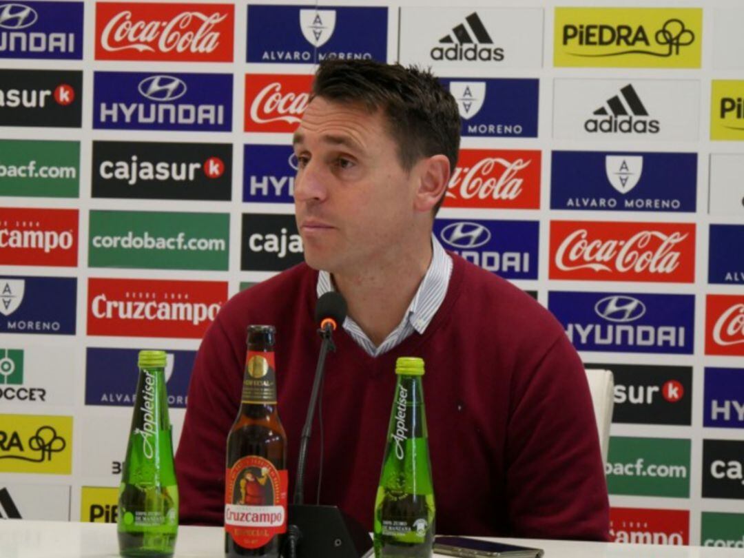 Diego Delgado, técnico del Córdoba B en rueda de prensa