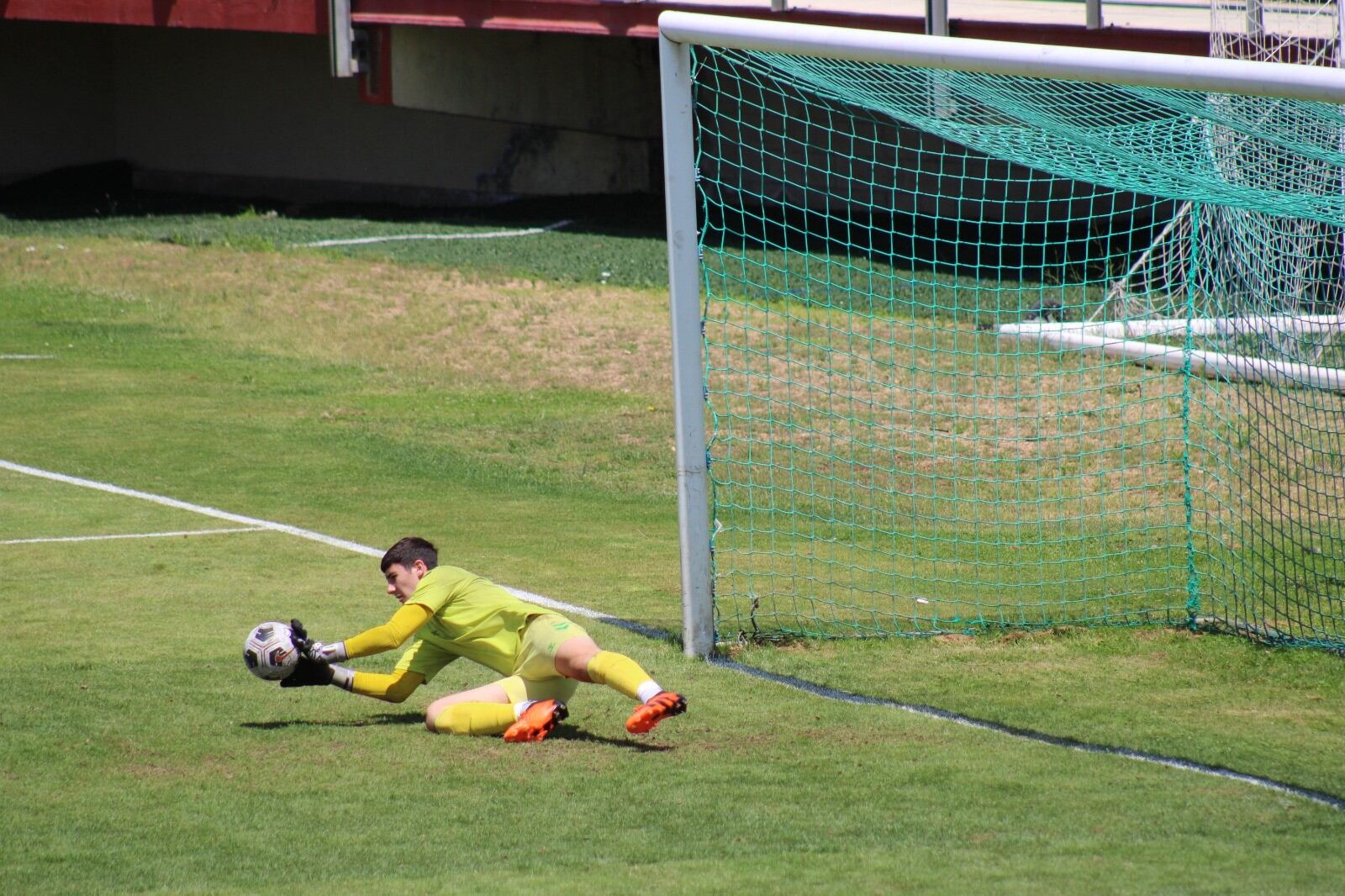 Mucha seguridad bajo los palos.