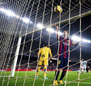 Leo Messi, en el partido del Camp Nou ante el Celta.