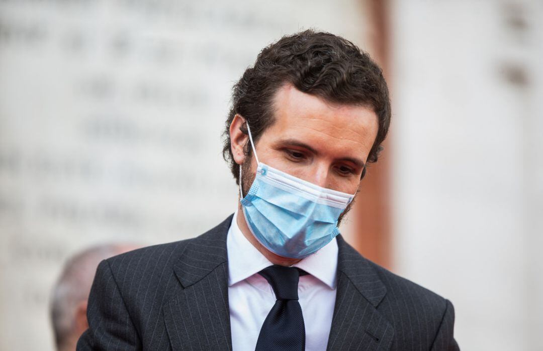 Pablo Casado, Secretario General del Partido Popular, en el acto por el día de la Comunidad de Madrid, el pasado 2 de mayo.