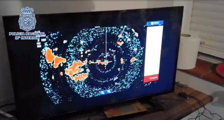 Radar intervenido en la operación de la UDYCO en La Línea