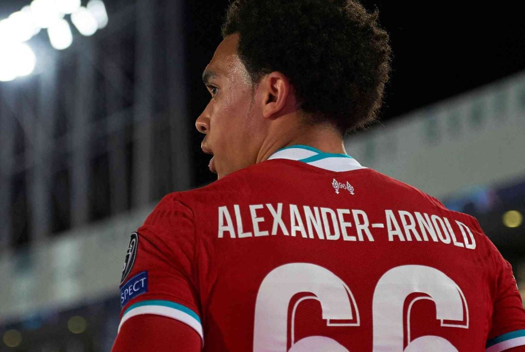 El jugador del Liverpool Alexander-Arnold.