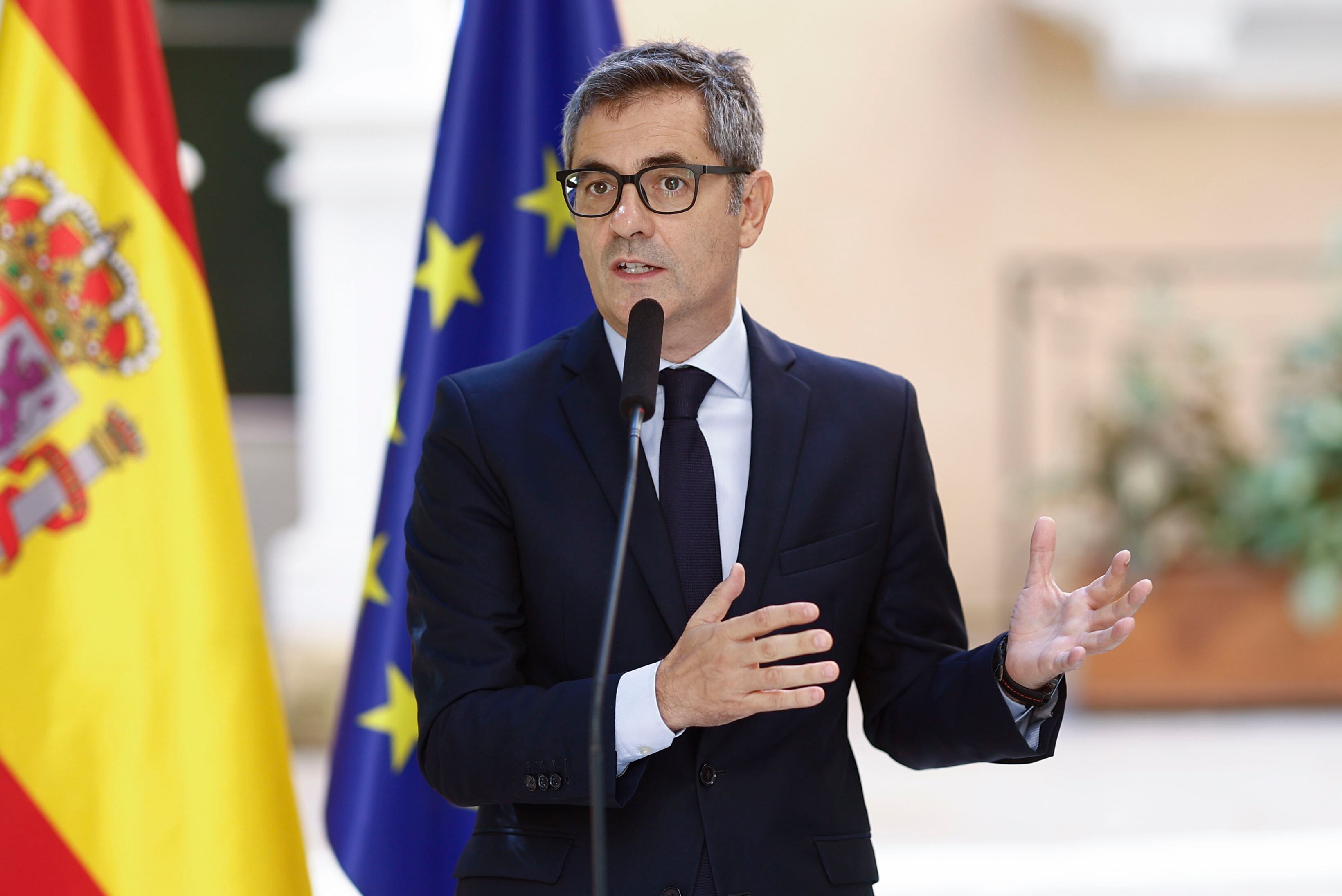 El ministro de la Presidencia, Justicia y Relaciones con las Cortes, Félix Bolaños