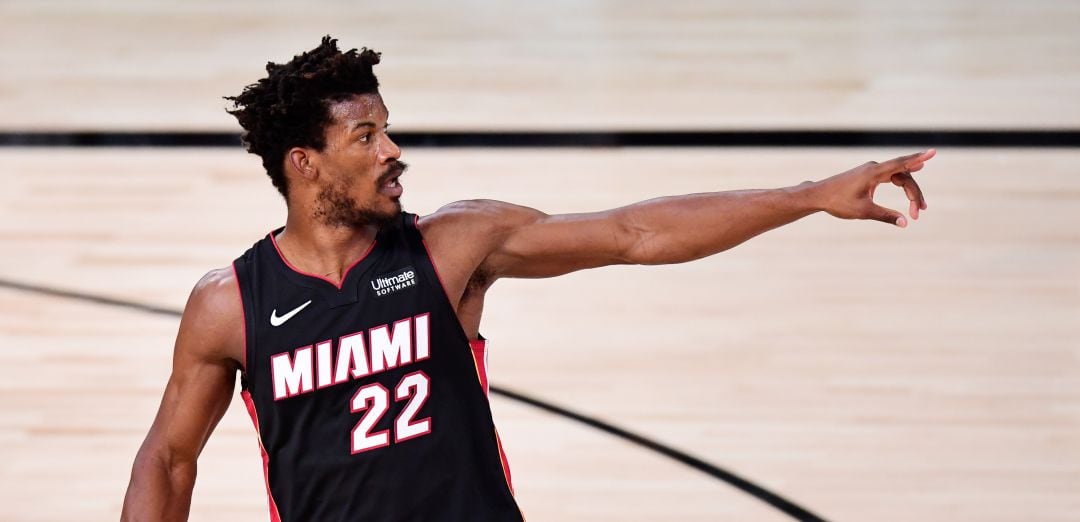 Jimmy Butler, durante un partido de Miami Heat