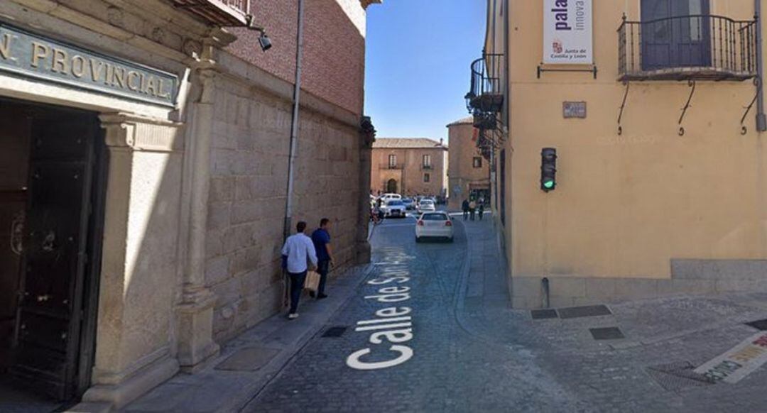 Estrechamiento de la calle San Agustín