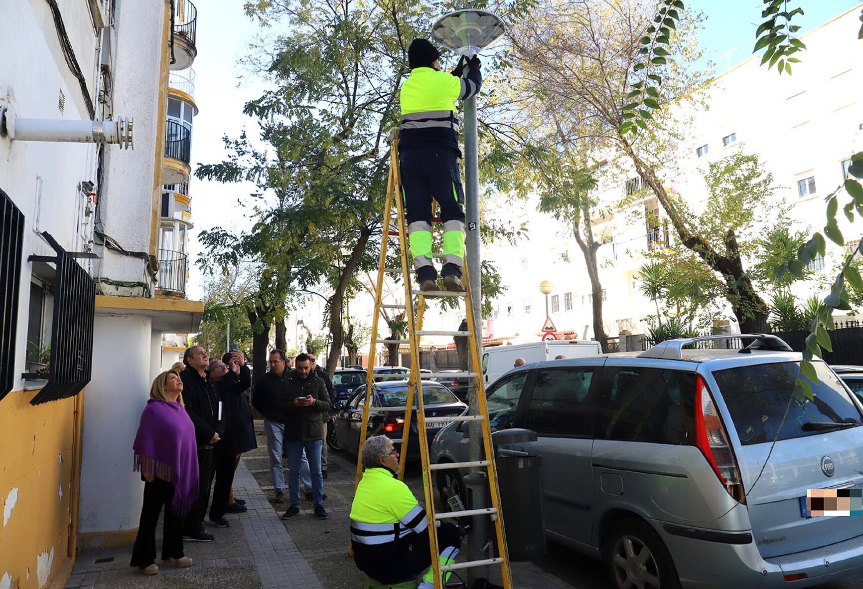 La alcaldesa de Jerez durante su visita a La Plata