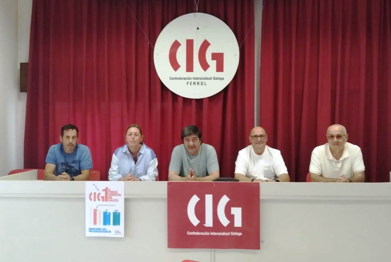 Representantes de la CIG han anunciado el paro (foto: CIG)