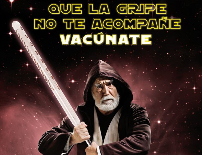 La imagen que ilustra la campaña de vacunación antigripal del 2016