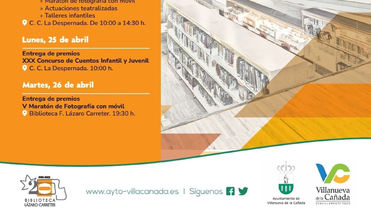 Villanueva de la Cañada celebra las Jornadas del Libro