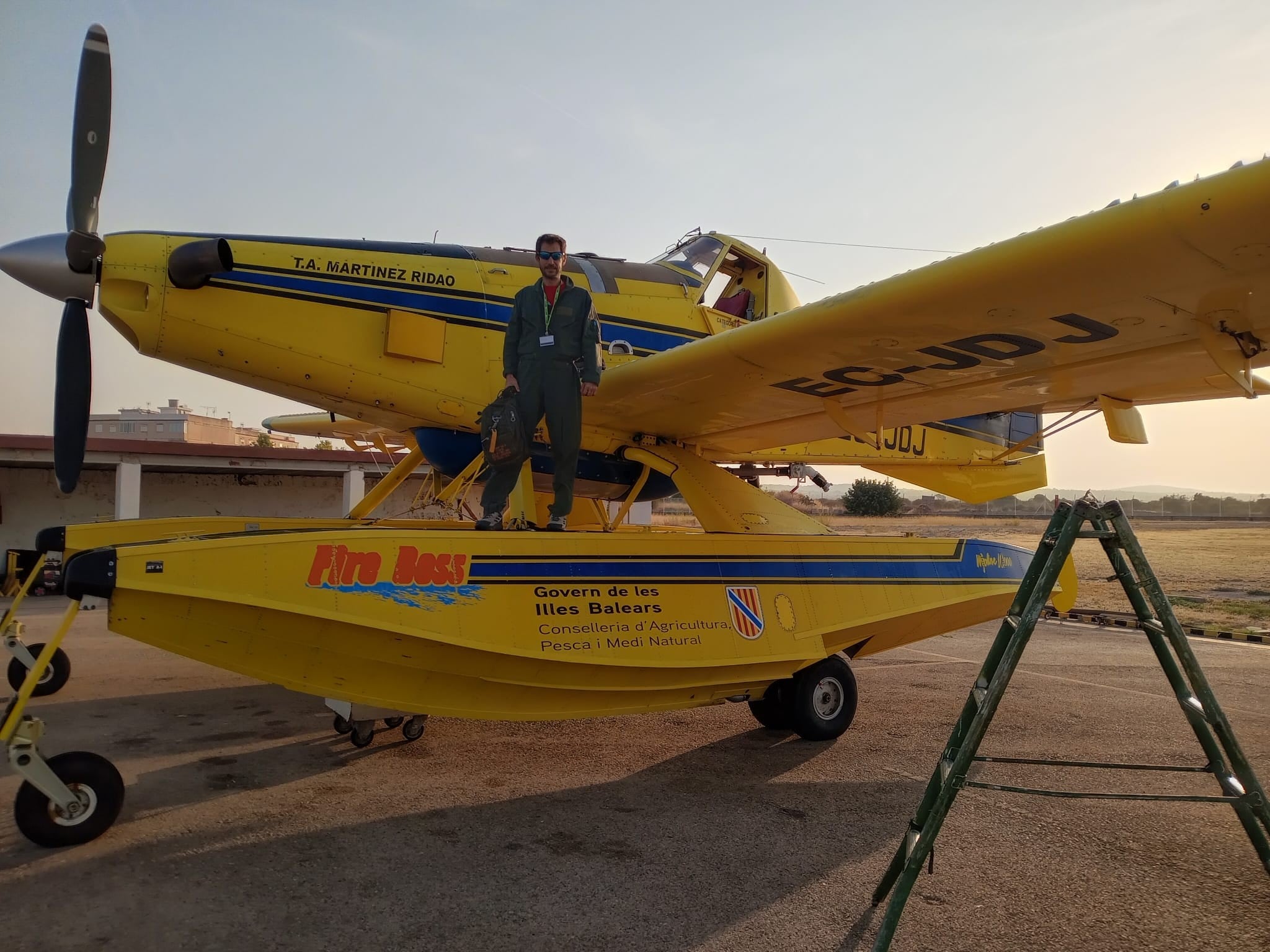 Imagen de un medio aéreo de extinción