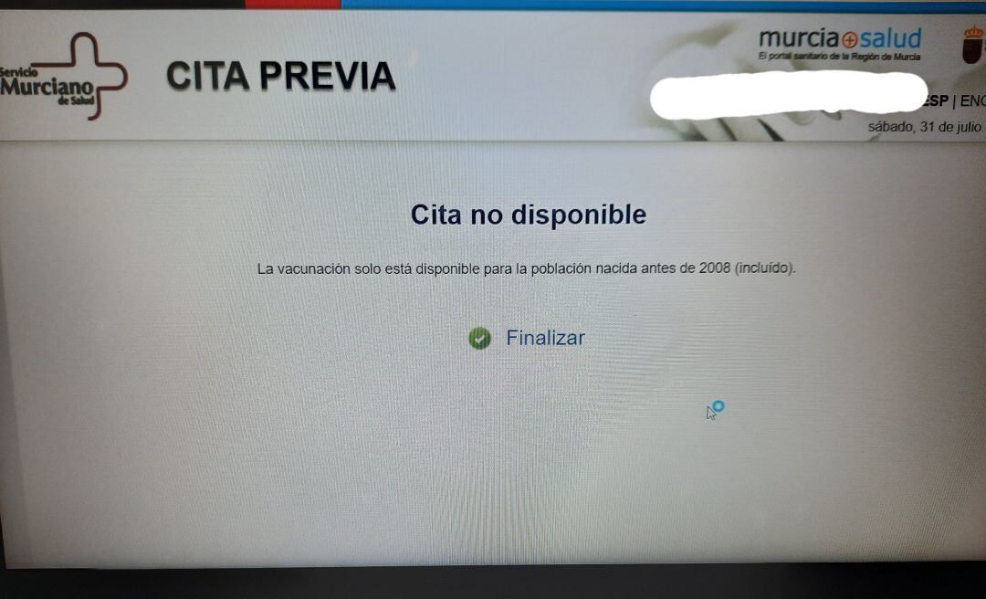 Salud aclara que solo podrán vacunarse los que ya hayan cumplido doce años