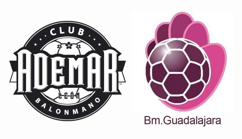 Escudos del Ademar y Guadalajara