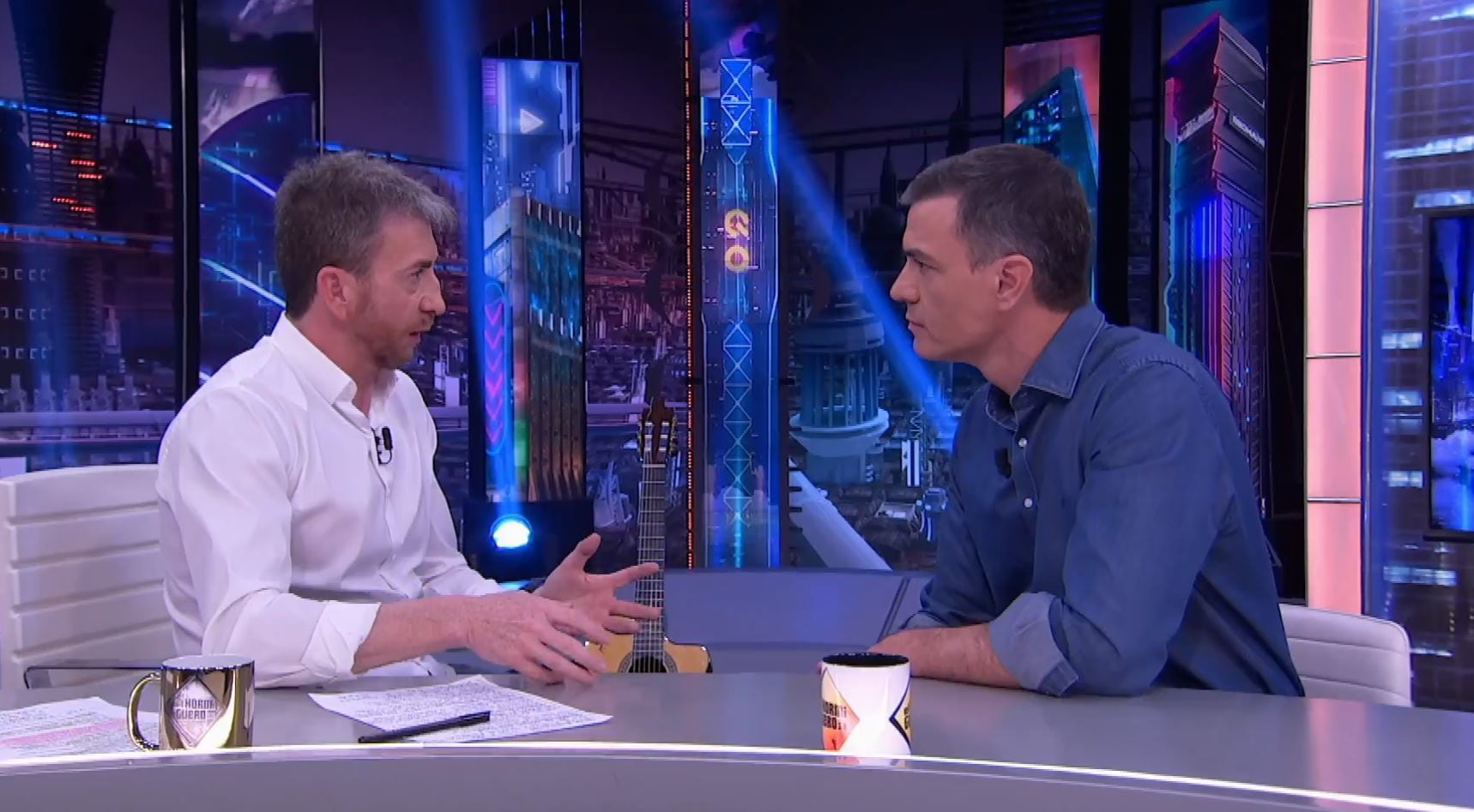 Pablo Motos y Pedro Sánchez durante su entrevista en &#039;El Hormiguero&#039;