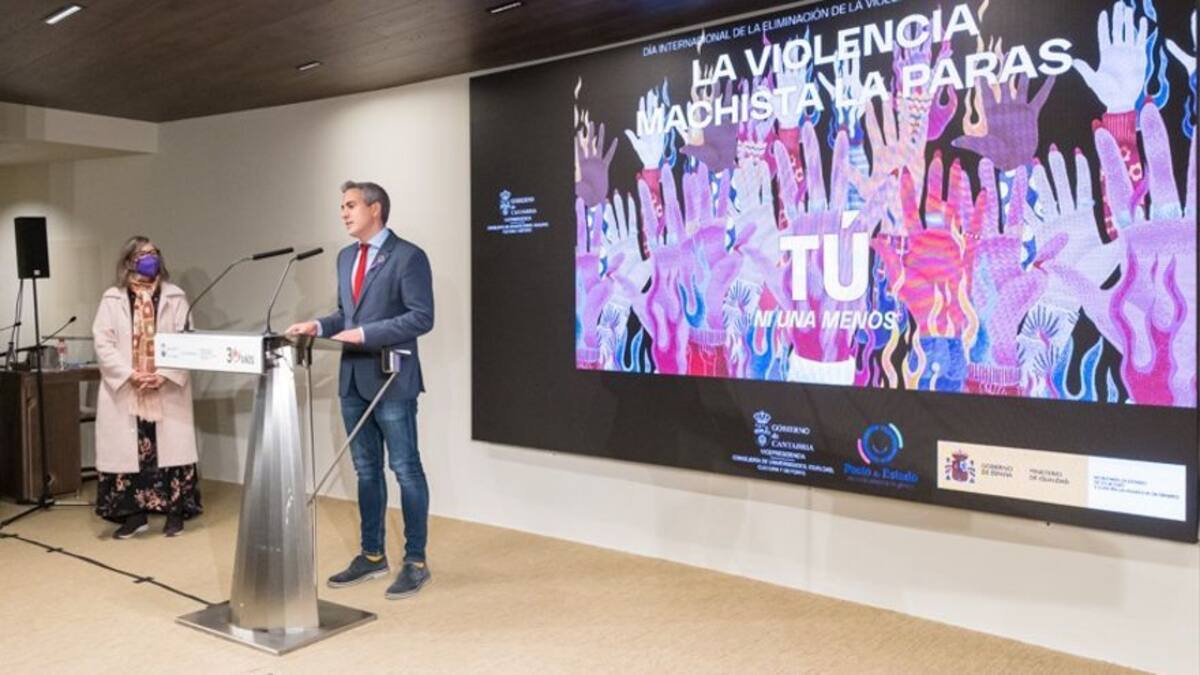 Cantabria lanza la campaña "Luchamos contra violencia machista" por el 25N