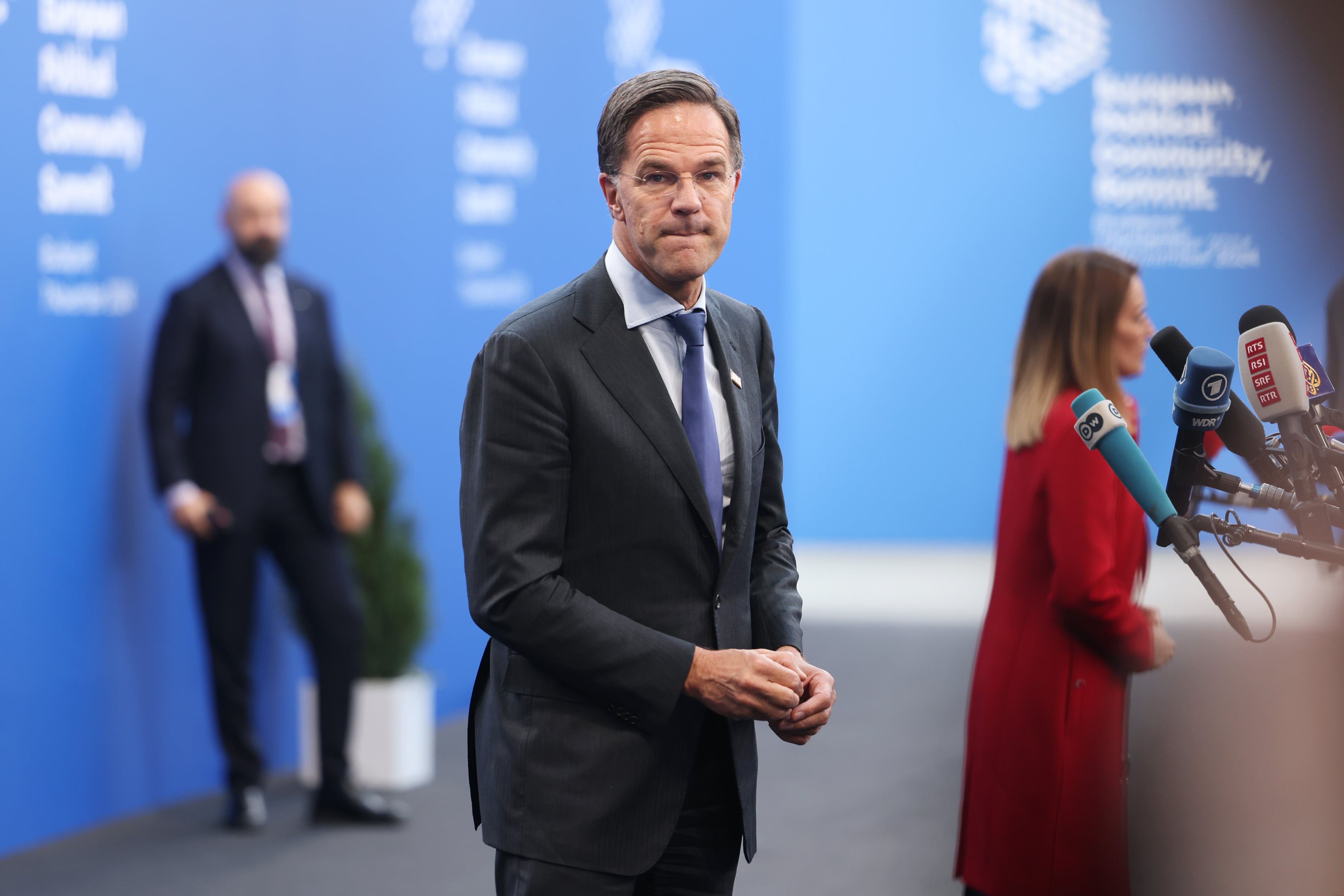 El Secretario General de la OTAN, Mark Rutte, en Budapest este jueves