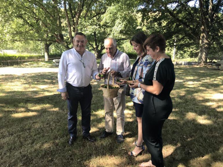 Presentación de una edición de la Festa do Pemento de Mougán, en Guntín