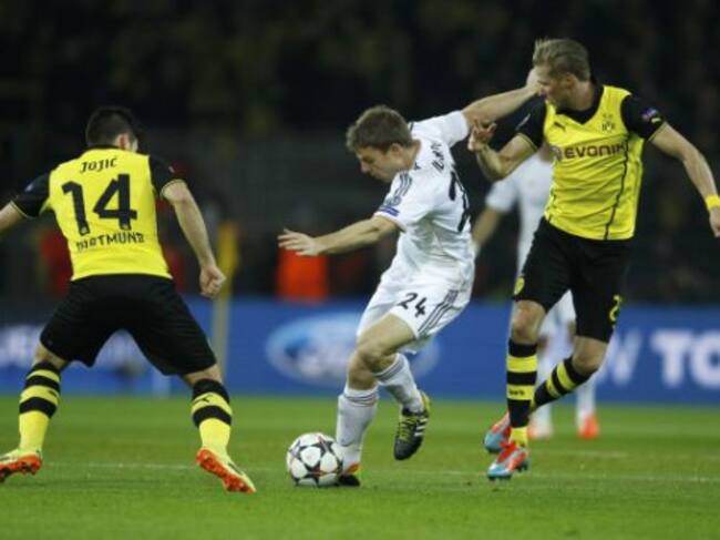Illarramendi en en duelo de Champions de la temporada pasada ante el Dortmund.