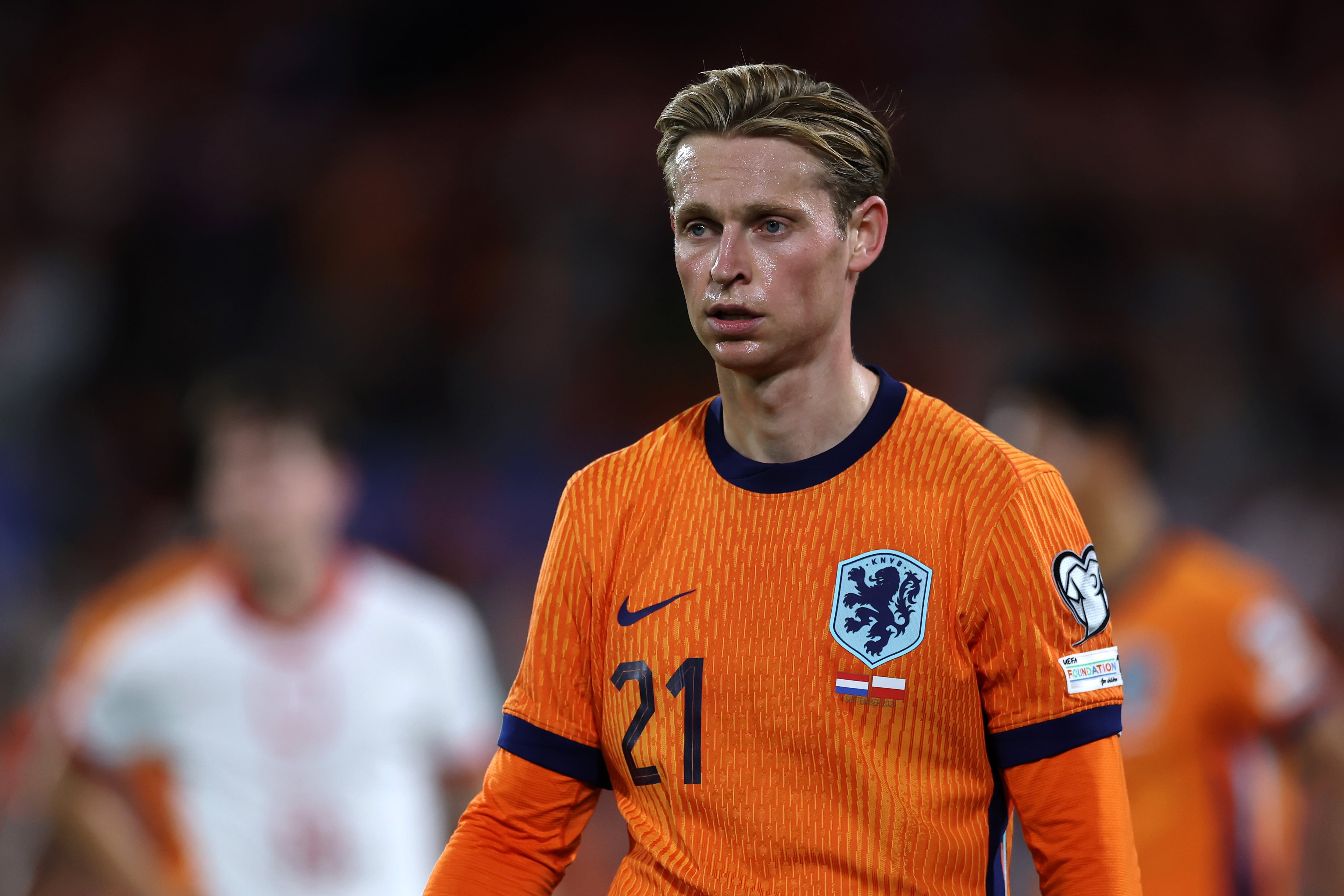 Frenkie de Jong, en el partido frente a Polonia