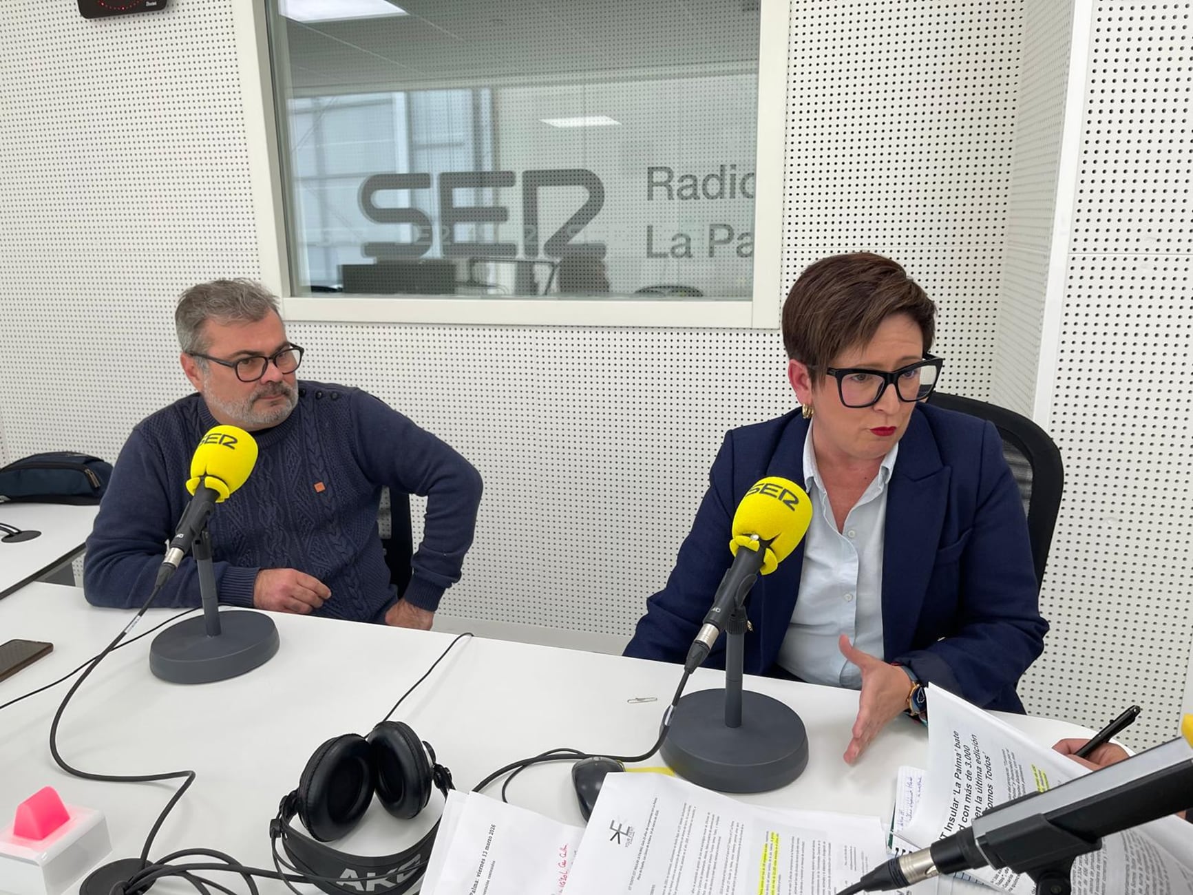 David Dorta (directivo y empresario) y Dácil Pérez (gerente) del CIT Insular La Palma