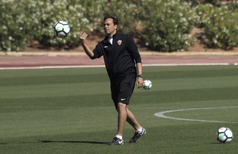 Fran Fernández en el campo Anexo.