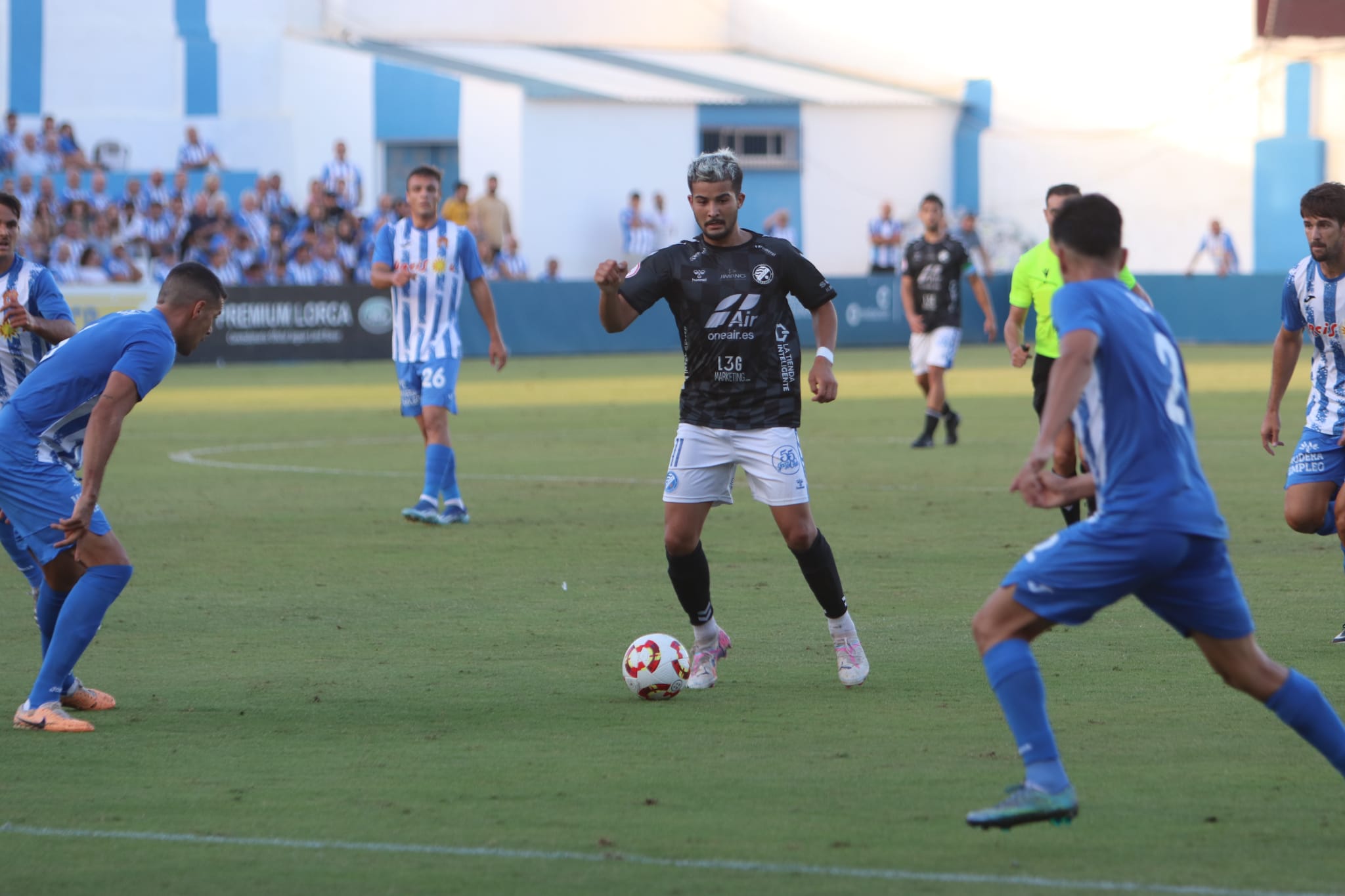 Ilias durante el partido ante el Águilas