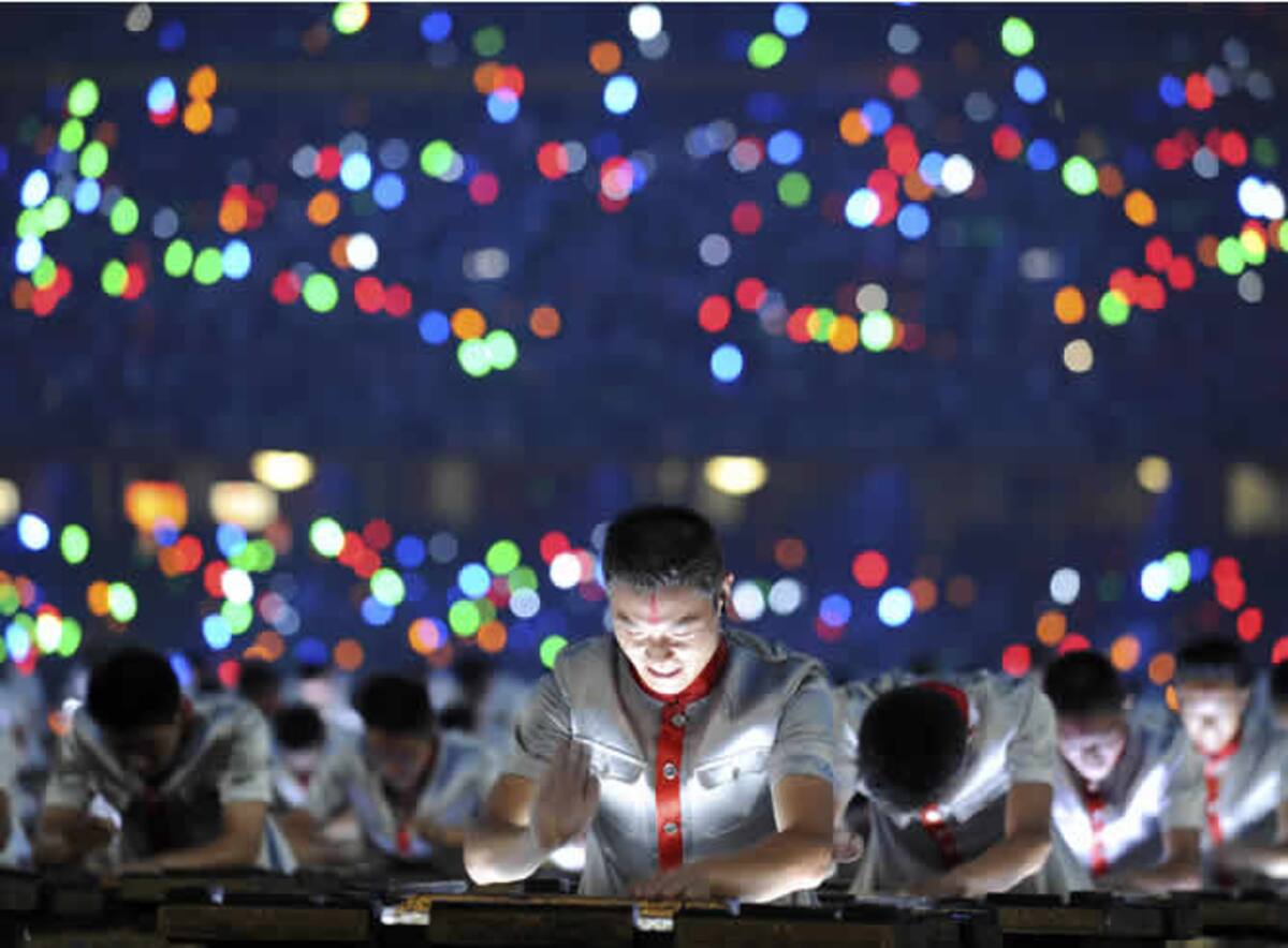 El espectáculo de tambores se ha caracterizado por una impresionante sincronización. El sonido resultante merece el calificativo de emocionante.