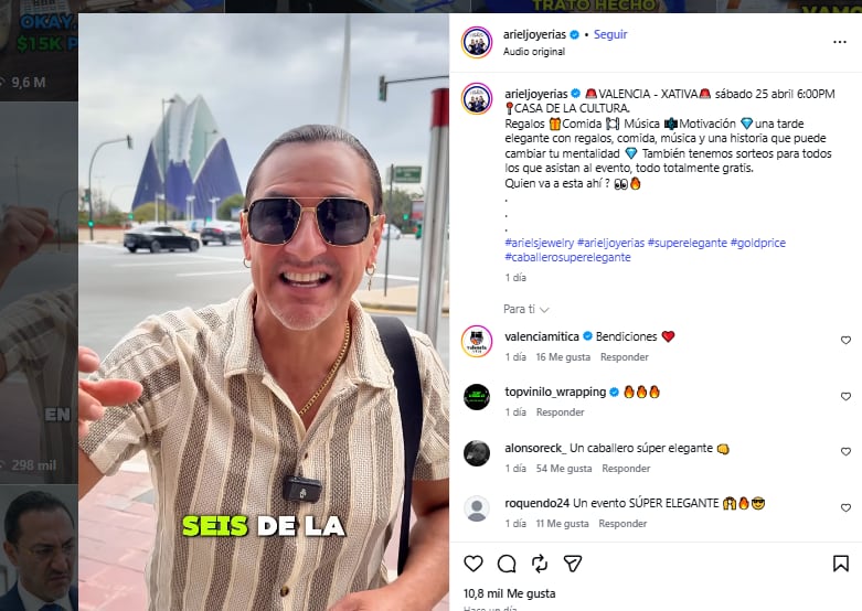 Publicación en redes