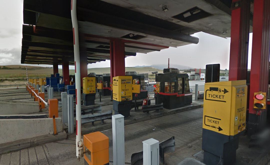 Peaje de la AP-1 en Armiñón que ha sido eliminado