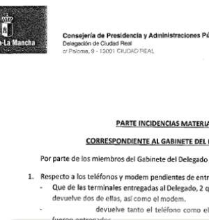 Parte de Incidencias