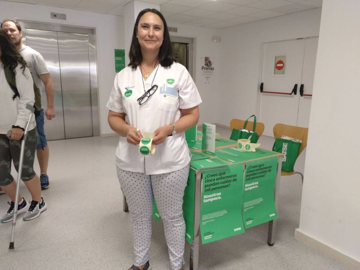 Satse Soria recoge firmas hoy en el hospital Santa Bárbara para que una ley garantice el número de pacientes por especialista de enfermería