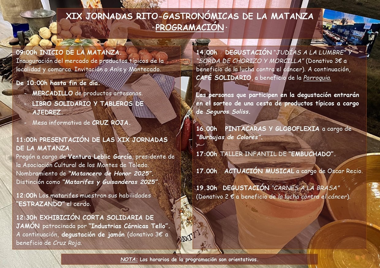 Actividades de las Jornadas de la matanza en Los Navalucillos 2025