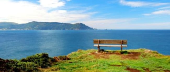 Banco de Loiba con las vistas más bonitas del mundo.