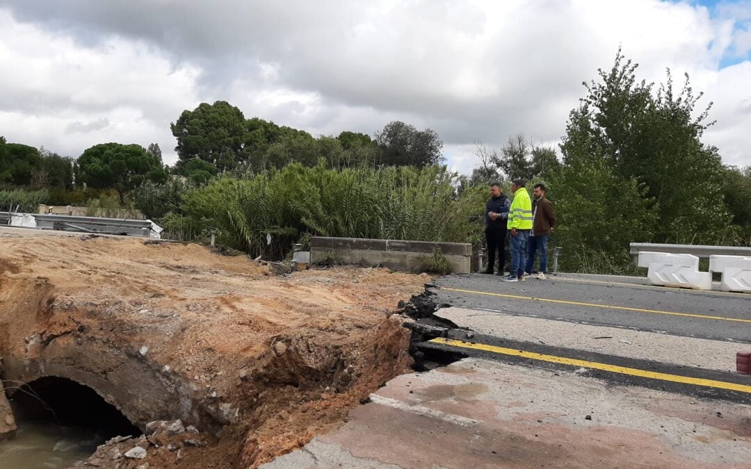 El puente hundido entre Getafe y San Martín de la Vega