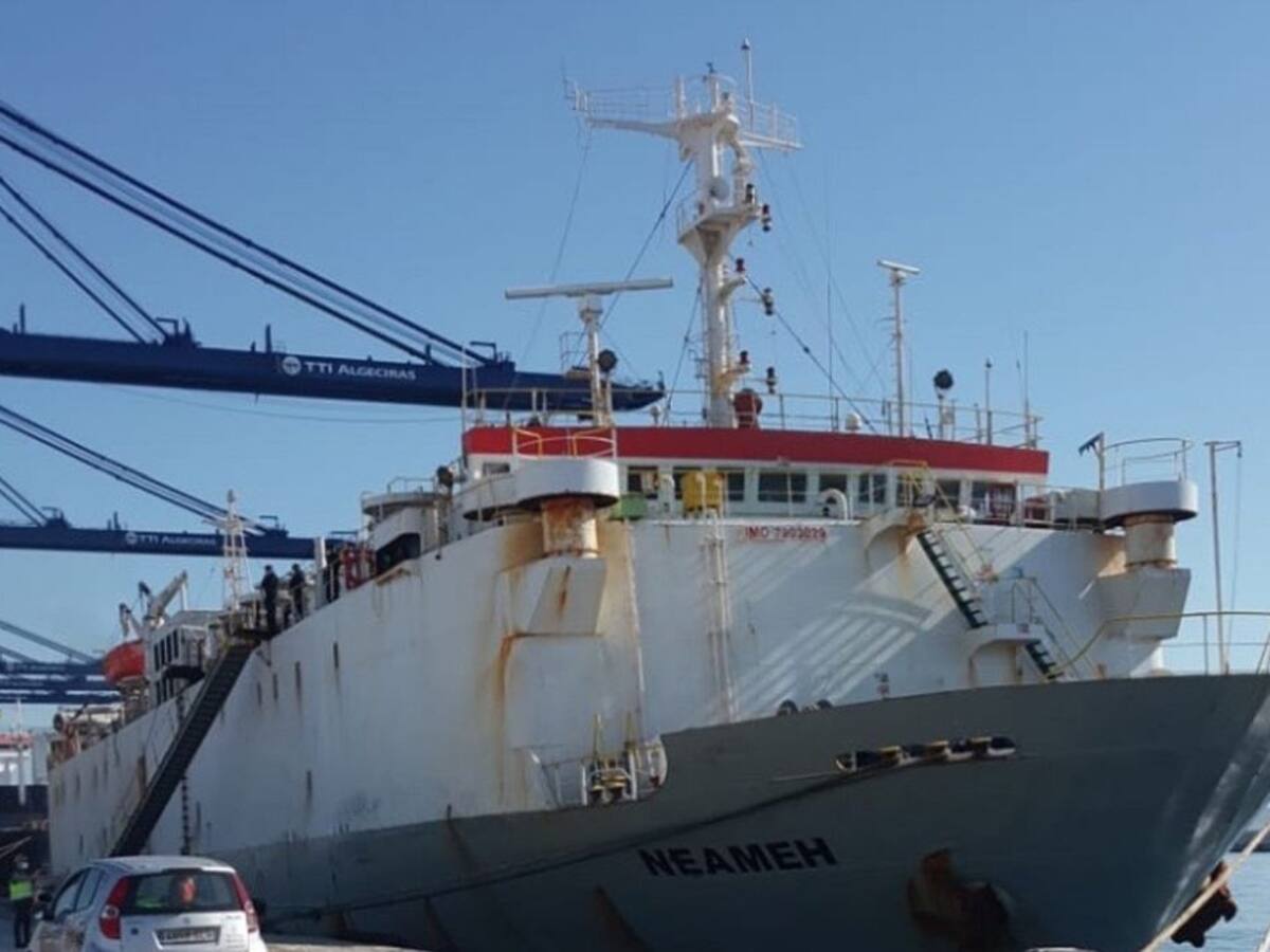 Siguen las tareas de registro de un buque en la terminal de TTIA en Algeciras