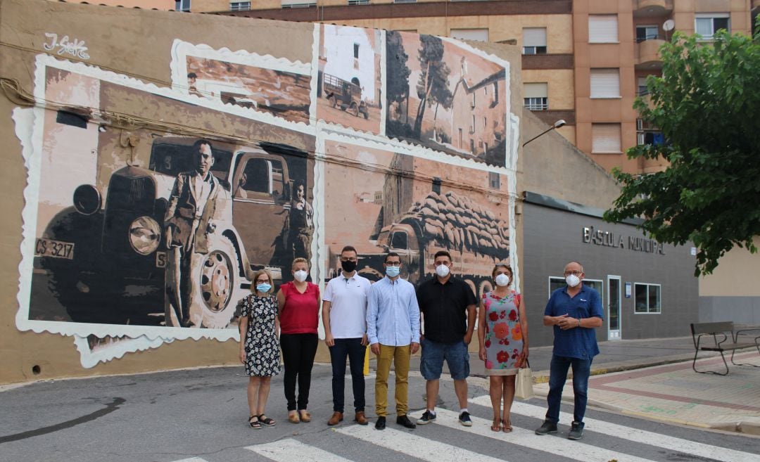 Mural en la antigua báscula de L&#039;Alcora