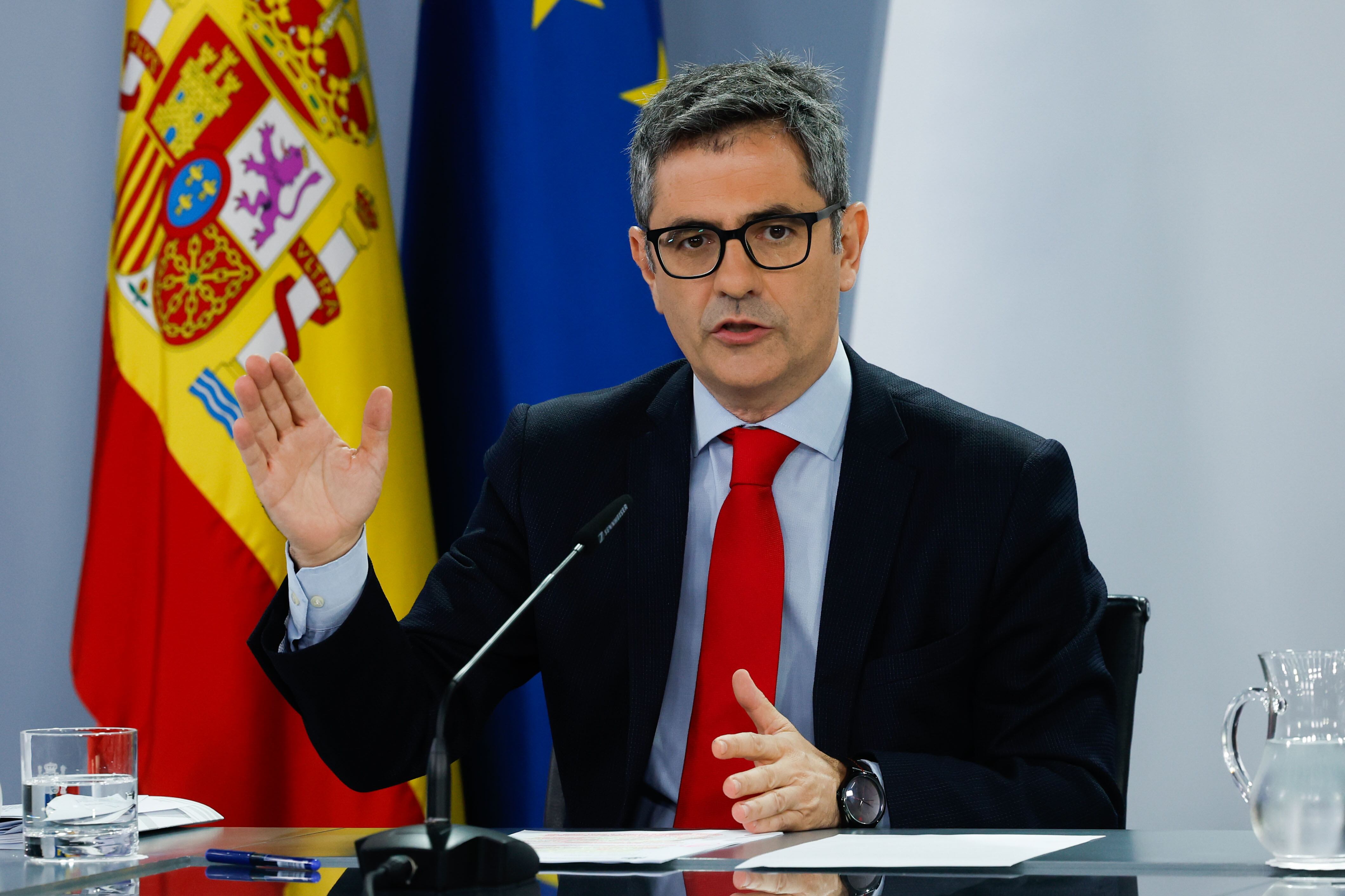 El ministro de la Presidencia, Justicia y Relaciones con las Cortes , Félix Bolaños. EFE/ JJ. Guillén