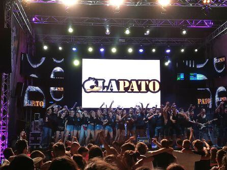 Orquesta &quot;La Pato&quot; en Calp en sus fiestas patronales 2018.