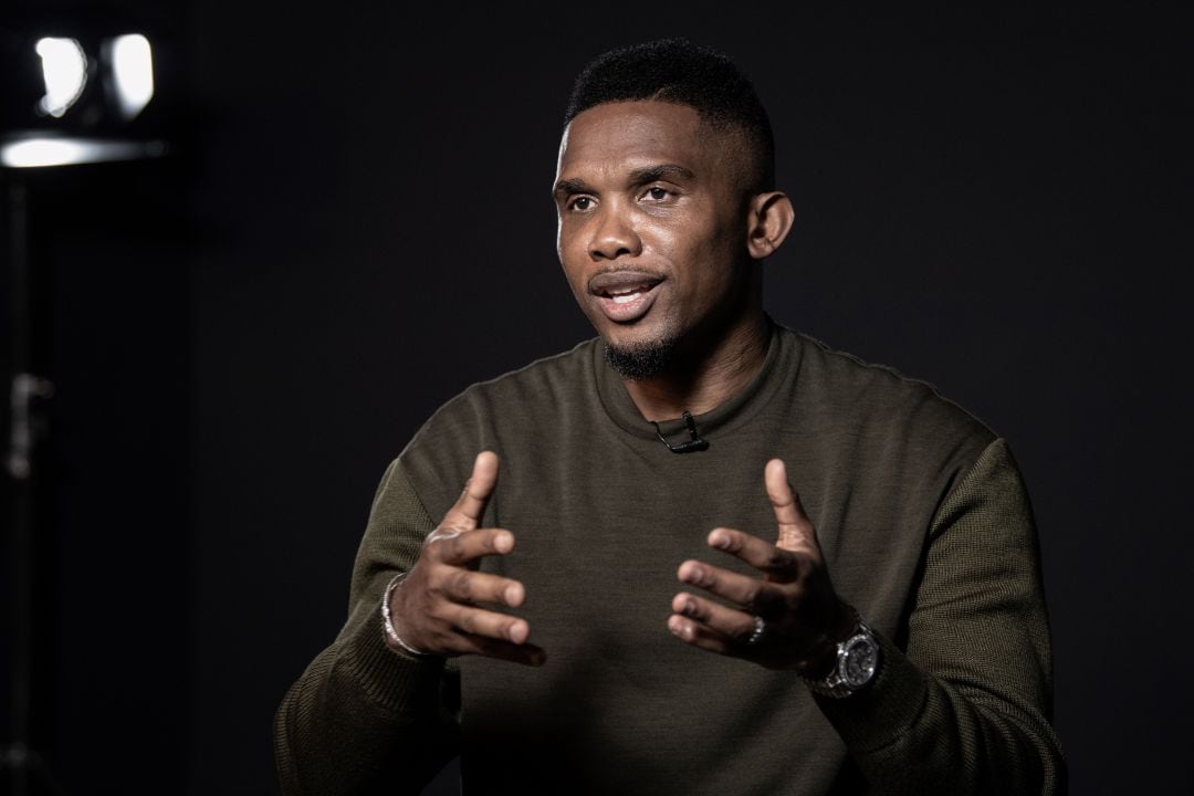 Samuel Eto&#039;o atiende a AFP